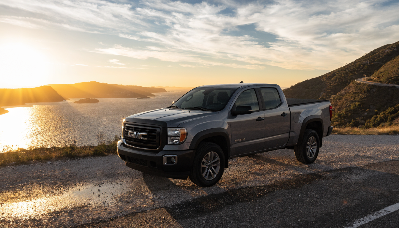 2009 GMC Canyon with tonneau bed cover