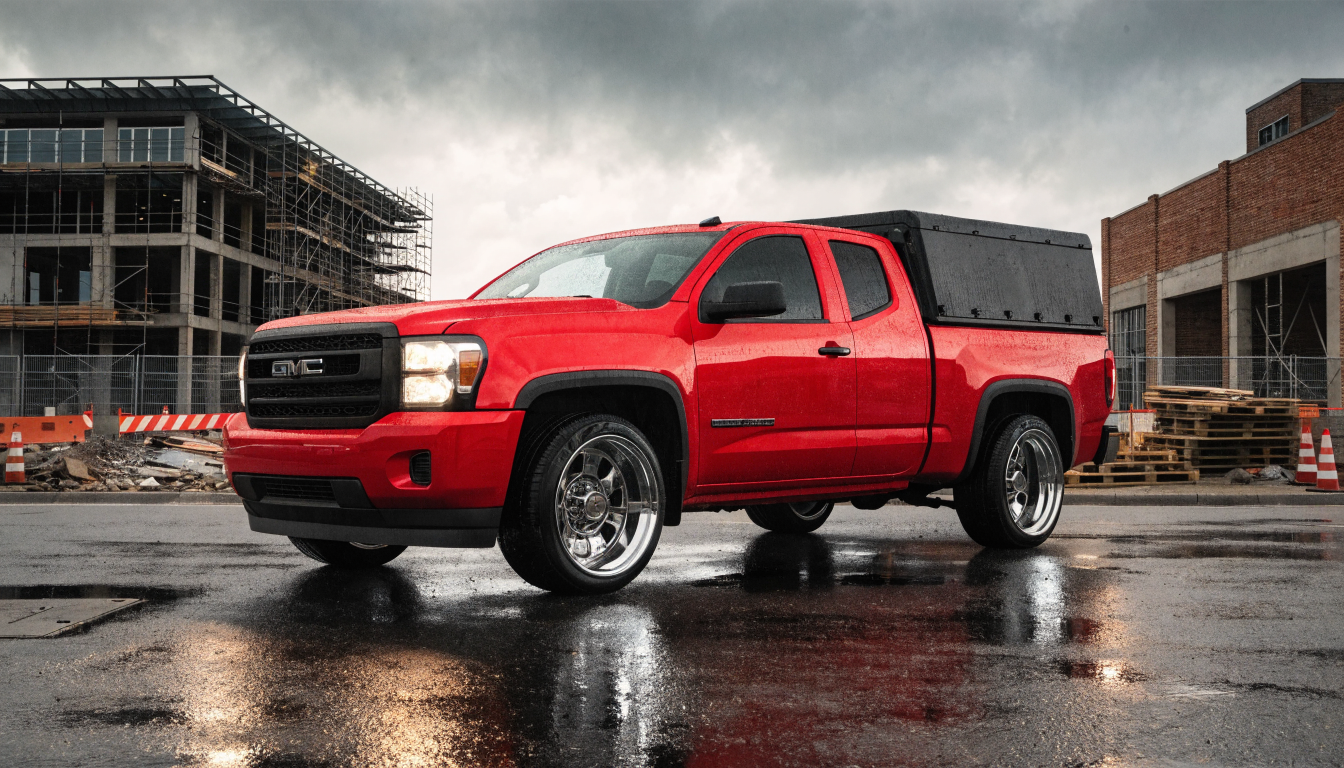 2010 GMC Canyon with tonneau bed cover