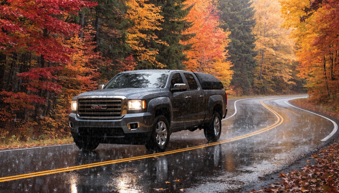 2011 GMC Canyon with tonneau bed cover