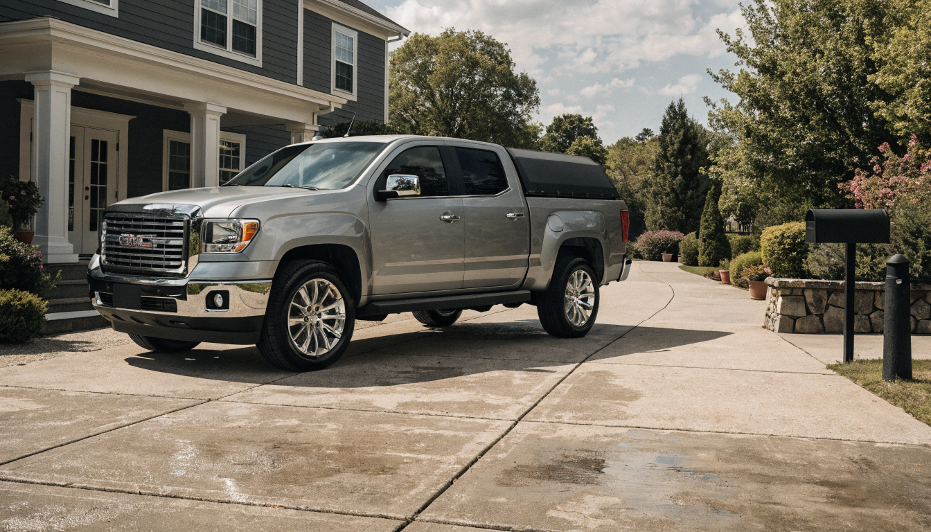 2012 GMC Canyon with tonneau bed cover