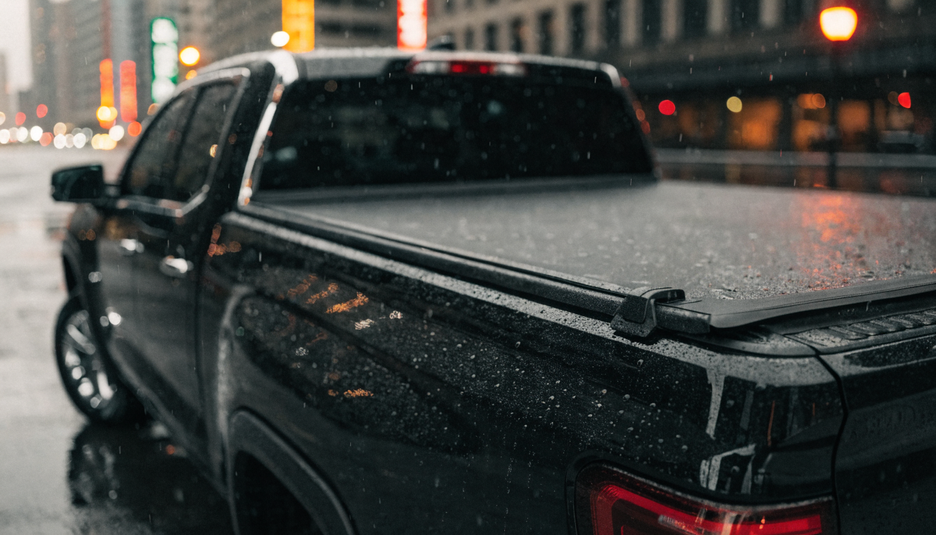First-generation GMC Canyon with tonneau bed cover