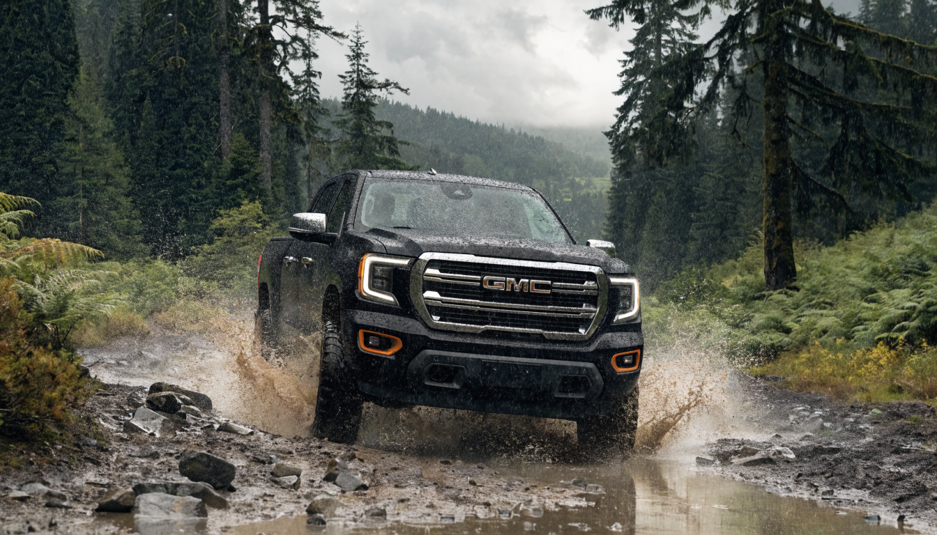 2017 GMC Canyon with tonneau bed cover